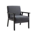 thumbnail image 2 of Benjara Gala Modern Coffee Table and Chair Set, Bottom Shelf, Padded Seat, Gray, 2 of 5