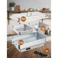 thumbnail image 5 of Luku Electric Chafing Dish Buffet Servers and Warmers, 2 x 4.5QT Half-Size Stainless Steel Commercial Food Warmers with Temperature Control Display for Catering, Parties and Festivals, 5 of 7