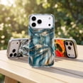 thumbnail image 5 of For iPhone 14 Pro Max Phone Case,Support For Mag-Safe,Luxury Bling Gilded Starry River Pattern Back Design,Ultra Slim Shockproof Anti-Scratch Drop Protection,Non-Slim Thin Phone Case,D, 5 of 14