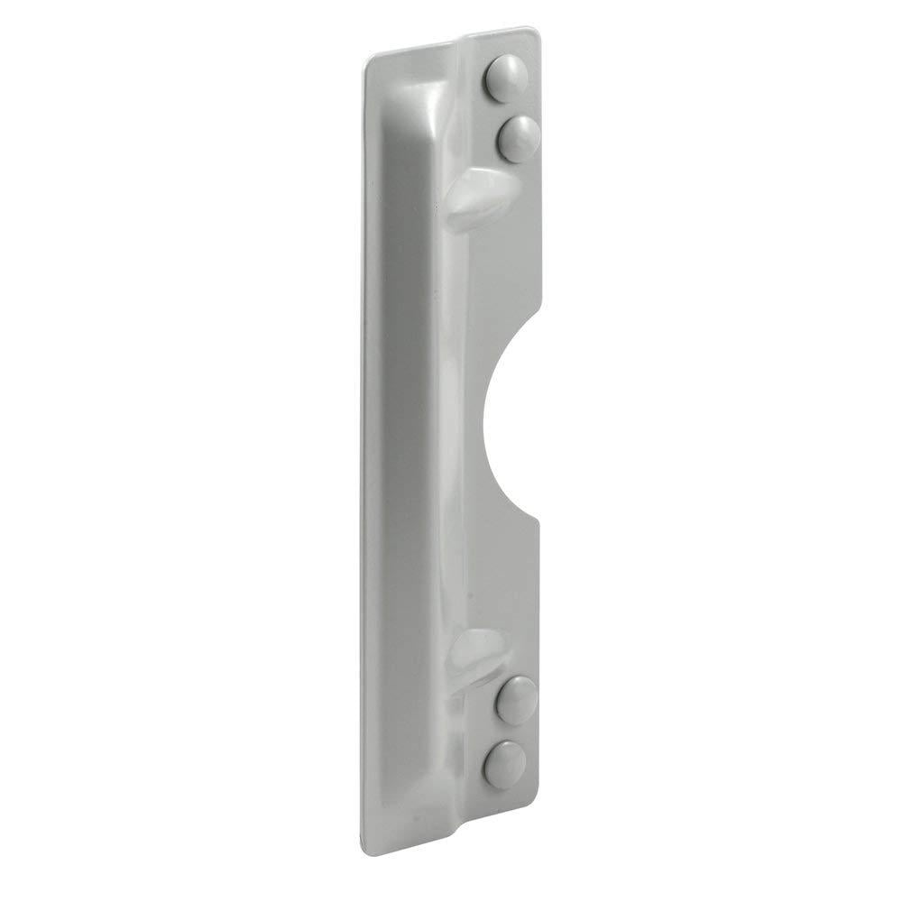 Prime Line U 9503 Latch Guard Plate Cover Protect Against Forced Entry Easy To Install On Out Swinging Doors Gray 3 X 11 Add Additional