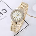 thumbnail image 4 of Relojes De Pulsera Para Mujer, Relojes De Diamantes De Cristal, Reloj De Acero Inoxidable Resistente Al Agua matsuzay AP007365-03, 4 of 5
