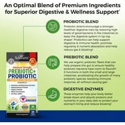 BioSchwartz Prebiotics and Probiotics with Digestive Enzymes for Adults, 30 Capsules