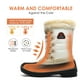 thumbnail image 2 of Dream Pairs Mujeres Botas de nieve impermeables Piel sintética Media pantorrilla con cordones Botas de nieve cálidas de invierno DP-CANADA Dream Pairs DP-CANADA, 2 of 6