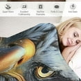thumbnail image 3 of TIAOTIAOHOU Blanket, Cool Black Gold Lightning Eagle Blanket, American Bald Eagle Throw Blanket, for Men Women for Eagle Lover, Plush Throw Blanket, 3 of 6