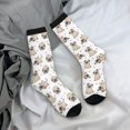 thumbnail image 5 of Logiee Pugs Print Adult Socks for Men & Women,Calf Socks, Ankle Socks,Boots Socks,Breathable Casual Sock,Unisex Crew Socks, 5 of 6