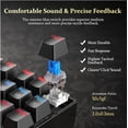 thumbnail image 3 of Wired TKL Gaming Mechanical Blue Switch Keyboard - Black, 3 of 9