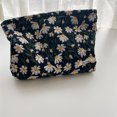 thumbnail image 6 of Clearance! Lotpreco Daisy Flower Cosmetic Bag Embroidery Zipper Pouch Travel Portable Toiletry Makeup Bags Organizer Case for Women and Girls, 6 of 8