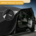 thumbnail image 4 of Unique Bargains All-Weather Waterproof Car Cover - UV-Resistant Outdoor Full Exterior Protection Black with Right Side Zipper Black for Ford Fiesta Sedan 2008-2022, 4 of 5