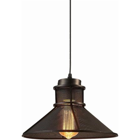 Black Metal Pendant Light Fixture for Dining Room, Industrial Style Vintage Pendant Lamp, American Iron Retro Farmhouse Pendant Lighting, Rustic Pendant Light for Kitchen Island Bedroom Over Table