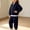 A366 Dark Blue, variant on Trikvn Kids Girls Fall Tracksuit 2-Piece Outfit Collared Long Sleeve Pullover Sweatshirt and Elastic Waist Sweatpants Set Casual Athletic Loungewear Active Playwear