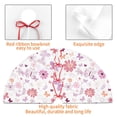 thumbnail image 4 of Lsque Retro Floral Print Christmas Tree Skirt, Tree Skirt with Ties or Velcro, Perfect for Holiday Decorations, Halloween, and New Year-36", 4 of 7