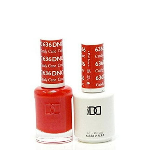 DND Nail Polish Gel & Matching Lacquer Set (636 - Candy Cane)