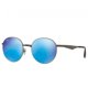thumbnail image 1 of Ray-Ban RB3537-004 / 55 Gunmetal Grey Round Blue Mirror Lens Gafas de sol de metal Ray-Ban RB3537-004/55, 1 of 1