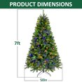 thumbnail image 5 of Fenbeli 7ft Pre-Lit Artificial Christmas Tree, Hinged Xmas Tree with 400 Multi-Color LED Lights, 5 of 7