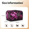 thumbnail image 5 of Picia Pink Blossoms Butterfly Print 2 Slice Toaster Cover , Toaster Protector Dustproof Kitchen Appliance Cover, Kitchen Appliance Dustproof Protector, 5 of 7