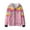 Pink Ice Cream, variant on POLERO Girls Winter Jacket Pink Flame Print Hoodies Kids Zipper Fleece Hoodie Girls Jacket Warm Cozy Outwear Coat with Pockets, Size S