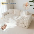 thumbnail image 5 of BYBYME Folding Sofa Bed,8 Inch Memory Foam Mattress Convertible Floor Sofa with Pillows,High Density Support Foam,Portable Sleeper Chair,Multifunctional Floor Sofa for Living Room Bedroom,Beige, 5 of 11