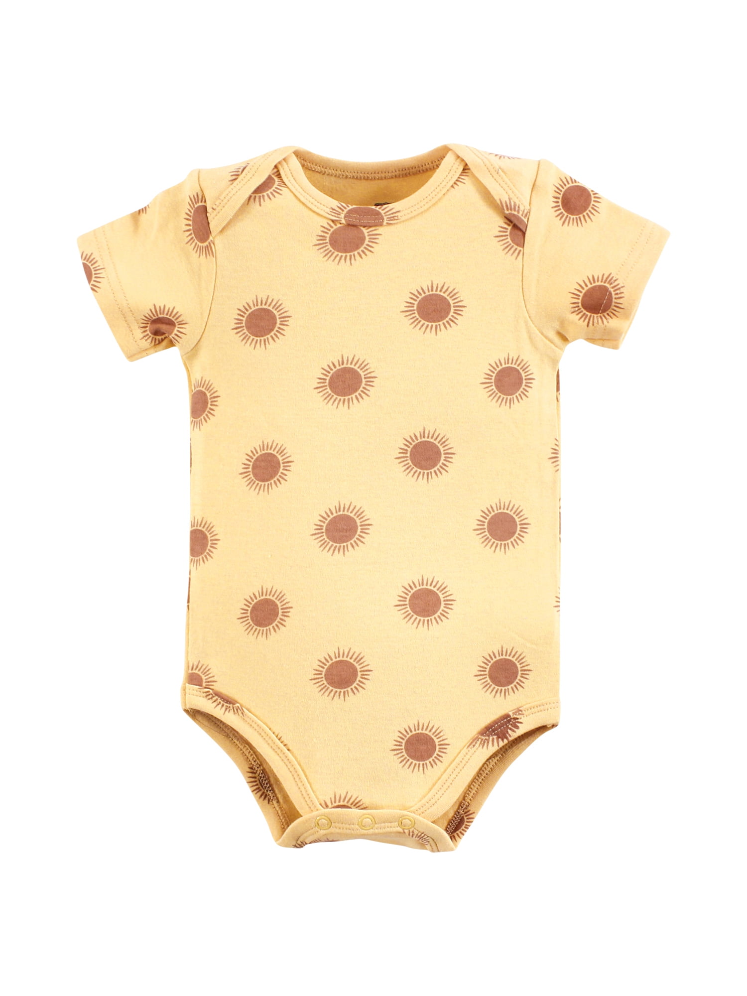 Hudson Baby Short Sleeve Bodysuits, 5-Pack, Newborn- 24 Months