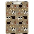 thumbnail image 2 of Coolnut Farm Animals Acrylic Clipboard with Low Profile Gold Metal Clip Standard A4 Letter Size Decorative Clipboards for Office,Jobsite,Medical,School, 2 of 7