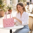 thumbnail image 6 of TRANSLINK Women's EVA Beach Tote Bag 11" Waterproof Small Sand-Resistant Carryall for Pool Vacation Storage Bin, 6 of 7