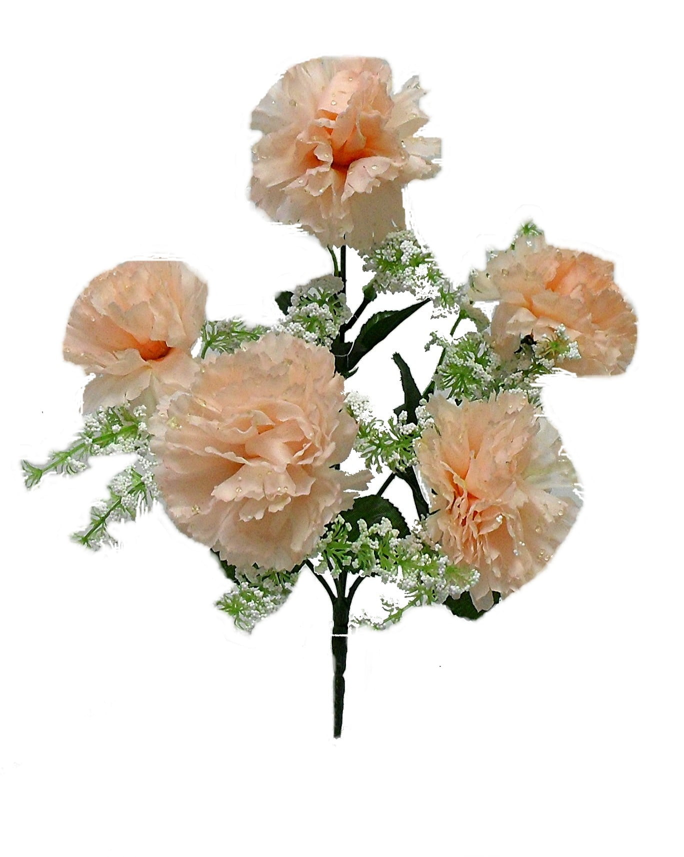 Silk Flower Depot Artificial 12.5" Carnation bush Fake Flower for