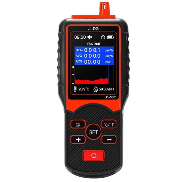 Medidor EMF, Medidor EMF de campo electromagnético, Contador Geiger JD-3001 Detector de radiación electromagnética Probador de temperatura y humedad