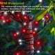 thumbnail image 5 of Cadena de luces YIQU, 23 m, 200 LED, rojo y blanco, temporizador impermeable, 5 of 8