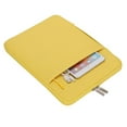 thumbnail image 2 of MOSISO for Macbook Air/Pro 13.3" Laptop Sleeve Briefcase Handbag Water Resistant Polyester Carrying Pouch Zipper Notebook Computer Bag, Yellow, 2 of 6