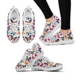 thumbnail image 1 of Zapatillas de plataforma cómodas con estampado de mariposas, ligeras, con cordones, para exteriores, informales, con suela negra, 1 of 6