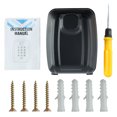 thumbnail image 1 of Caja de seguridad para llaves, caja de almacenamiento de llaves montada en la pared con código reiniciable con teclado de 9 dígitos, gran capacidad, caja de seguridad resistente al agua y, 1 of 8