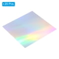 thumbnail image 3 of Uxcell 12"x12" Holographic Cardstock, 20 Pack Metallic Iridescent Mirror Paper Foil Board Reflective Sheets, Style 1, 3 of 6