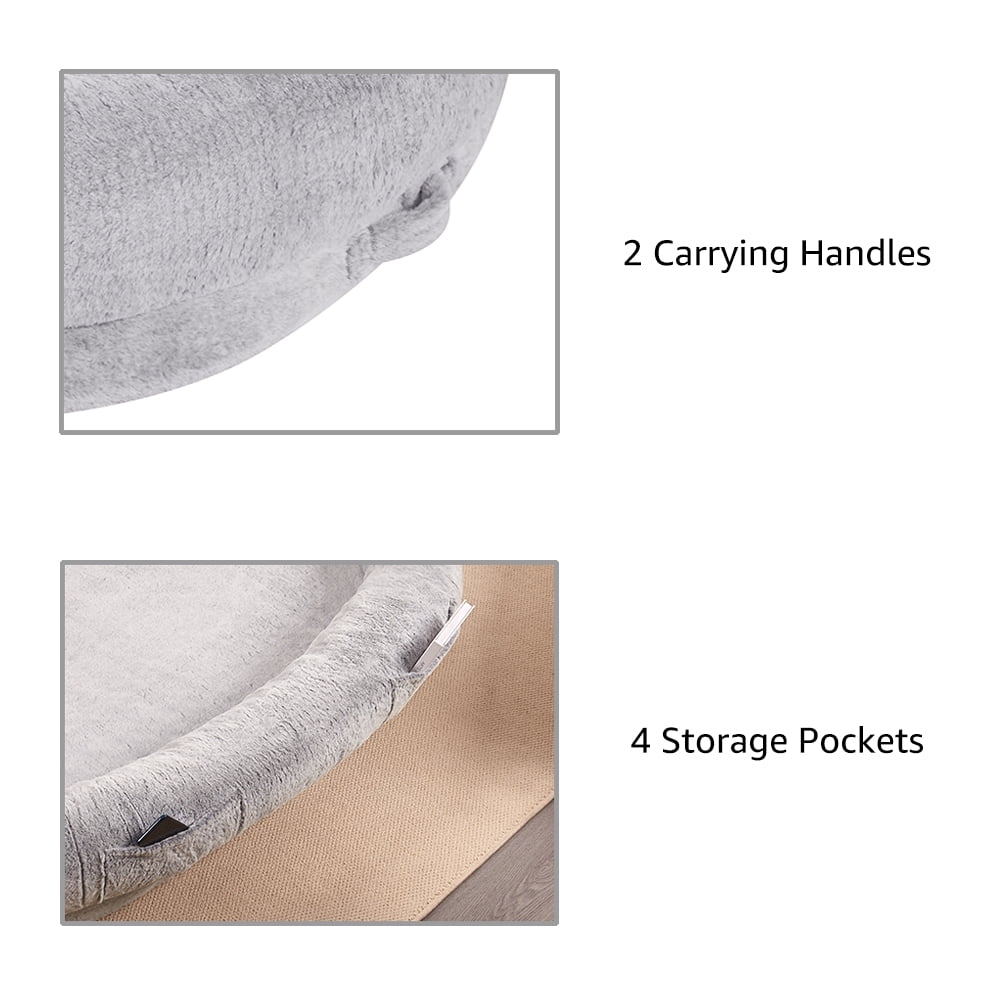unipaws Human Dog Bed for Adult, Giant Extra Large Memory Foam Human Size Pet Bed for People