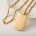 thumbnail image 4 of Apsvo Basketball Gold Dog Tag Cross Necklaces for Men Son Boyfriend Bible Pendant Cross Stainless Steel Men Necklace 1st Communion Confirmation Religious Christian Jewelry Gift 24 In Chain, 4 of 6