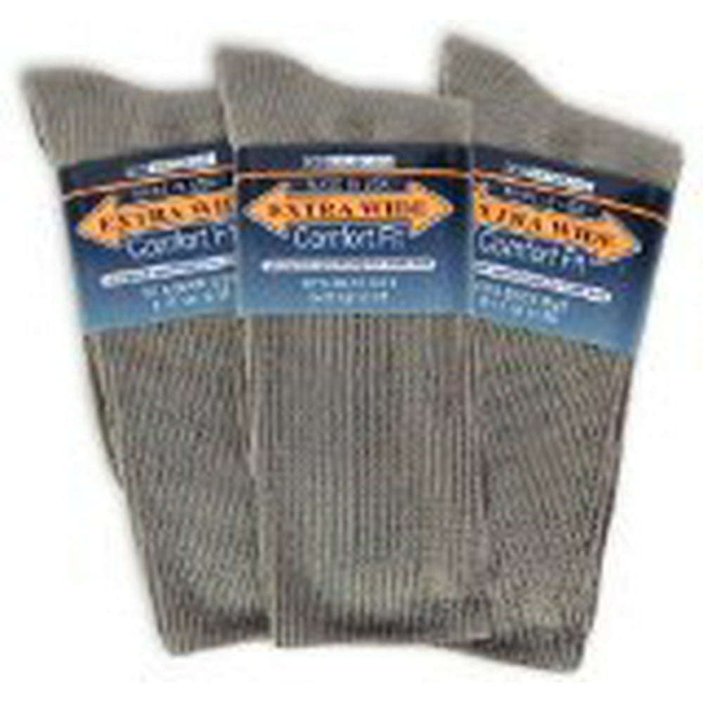 Extra Wide Sock Extra Wide Comfort Fit Athletic Crew (MidCalf) Socks