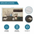 thumbnail image 6 of Texas Stars Vintage Placemats Set of 12, Bless OurHome Pots Country Wood Grain Placemats for Dining Table, Place Mats for Kitchen Tabletop, Waterproof Wipeable Dining Table Mats Set, 6 of 9