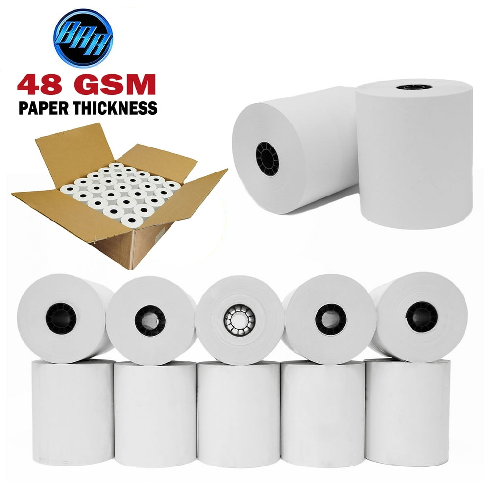 (50 Rolls) 3 1/8" x 200' Thermal Paper Rolls EPSON M129A, M129B, Epson