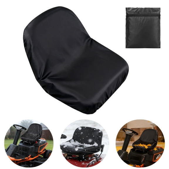 EEEKit Waterproof Riding Lawn Mower Seat Cover, Heavy Duty Tractor Seat Cover with UV Protection, Outdoor Seat Protector Fit for Kubota, Cub Cadet, Husqvarna, Mahindra