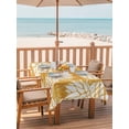 thumbnail image 2 of Outdoor Tablecloth with Umbrella Hole for Patio/Picnic/Party/Camping, Orange Pineapple Waterproof Table Cloth Rectangle Table Cover Washable, Tropical Summer Botanical Fruits (60"x 102"), 2 of 9