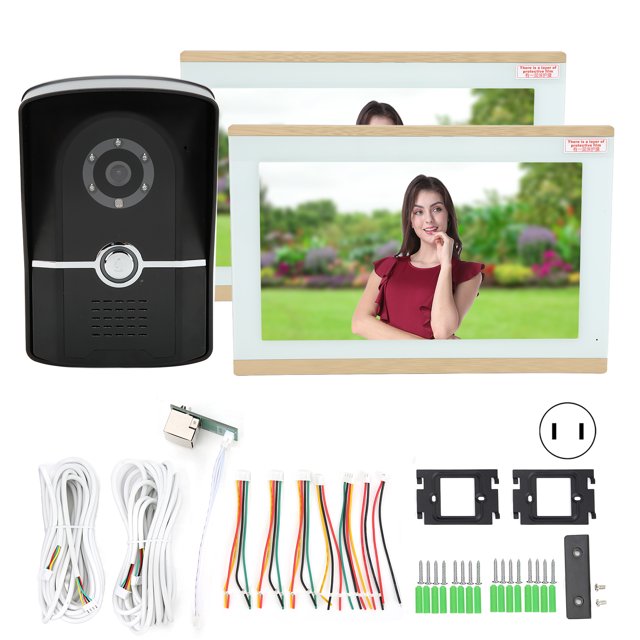 Timbre con video, timbre con video WIFI de 10 pulgadas, sistema de intercomunicación con video para el hogar, monitor de intercomunicación con video, impulsado por el rendimiento