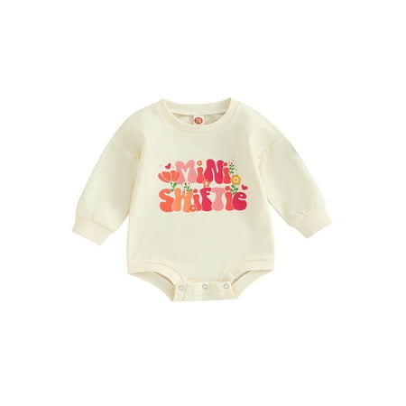 

Emmababy Baby Girls Floral Letter Print Long Sleeve Jumpsuits