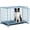 Blue, variant on TIME RAY 48 inch Heavy Duty Metal Dog Crate for Large Dogs with RemovableTray, Double Door, Extra Large Dog Kennel for Yard Indoor Outdoor