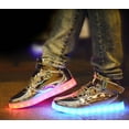 thumbnail image 6 of Rechargeable Illuminated Sneakers - Adult High-Top Photoluminescent Athletic Shoes for Night Events, 6 of 6