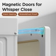 thumbnail image 6 of VIPBOX Foldable Plastic Armoire Wardrobe Closet with Clear Magnetic Doors 15 Cubes/Brown, 6 of 12