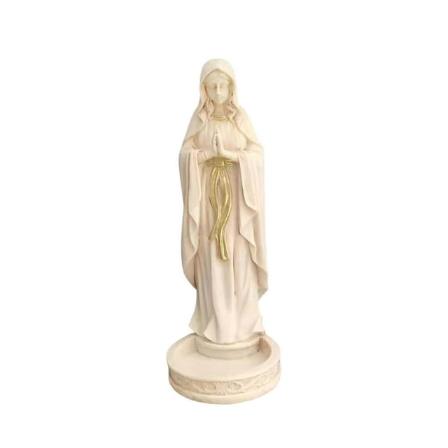 stanreset Virgin Mary Statue Character Sculpture for Living Room Ornament Home Tabletop Decoration