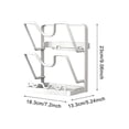 thumbnail image 1 of Leodye 1PCS Kitchen Pot Cover Rack Spatula Storage Rack Vegetable Board Drain Rack Multifunctional Household Countertop Multi-layer Cutting Board Organizer -7.2*5.24*9.06IN, 1 of 3
