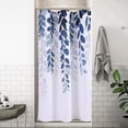 thumbnail image 6 of Black Stall Size Shower Curtain 36x72 inch Spring Eucalyptus Shower Stall Curtain for Bathroom Slub Texture Bath Curtains Floral Leaves Botanical Shower Curtain Set Natural Modern Bathroom Decor, 6 of 6