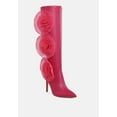thumbnail image 2 of Chinkara Sheer Big Rose Detail Long Boots, 2 of 10