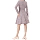 thumbnail image 3 of Vestido Vintage de Tweed con Cuello Peter Pan de Manga Larga en Cuadrícula para Mujeres Chic INSPIRE L Rosa, 3 of 6