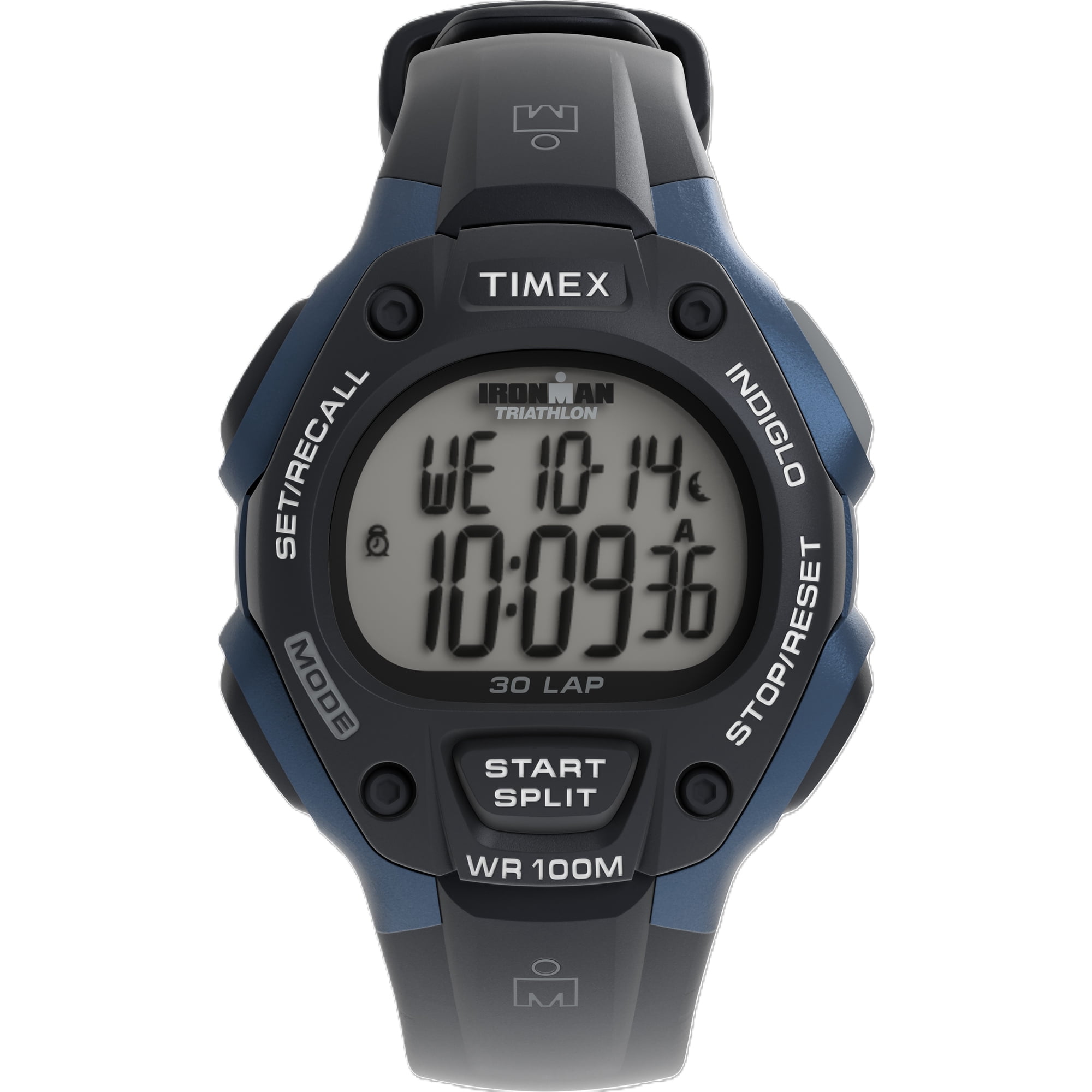 Timex Male 3.02" Plastic 30-Lap Watch, Blue, (T5H591WX)