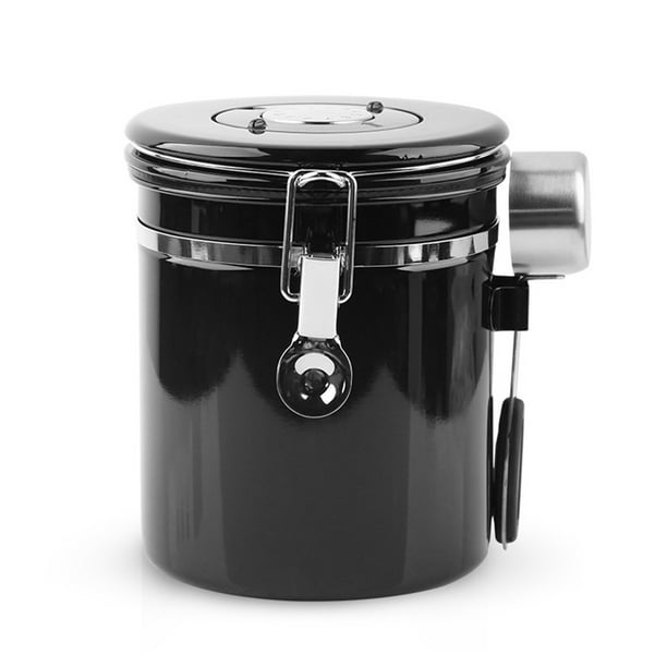 Coffee Canister Stainless Steel, Airtight Coffee Storage Container for Grounds and Beans w